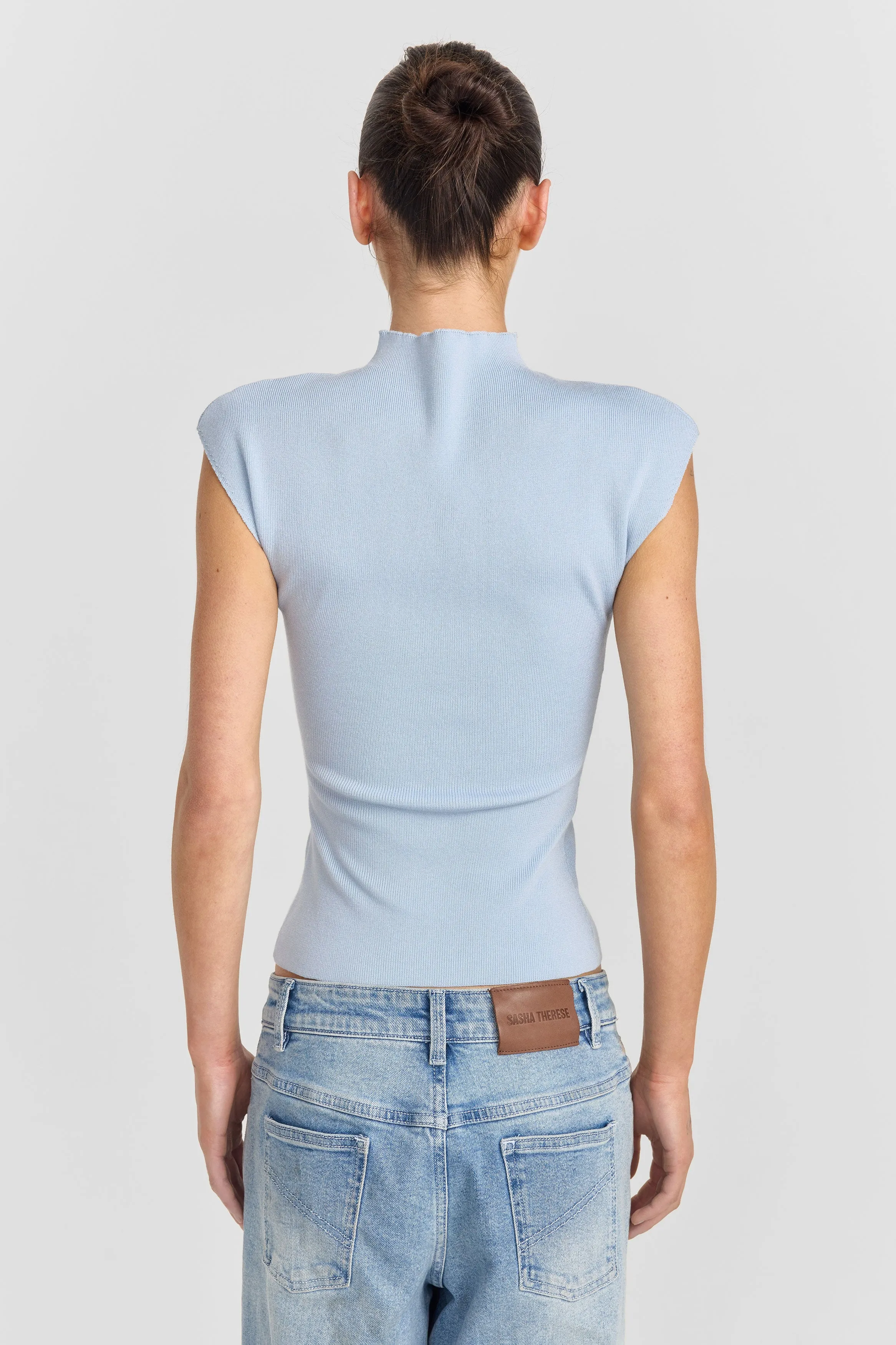 Suzette Top Blue sold by Sasha Therese product image thumbnail 5