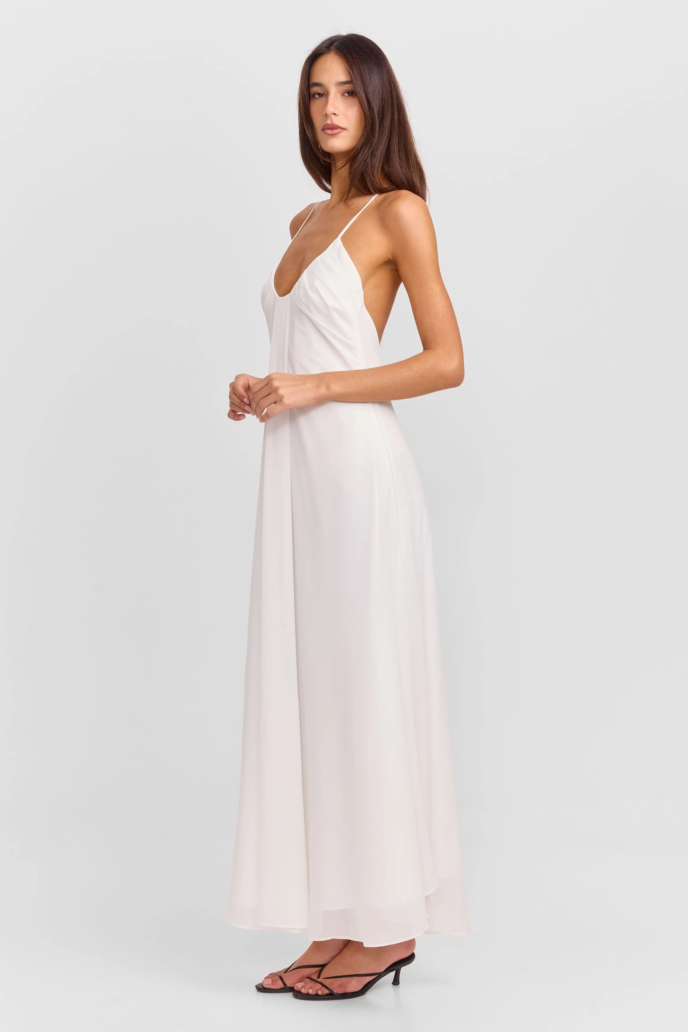 Meadow Maxi Dress White sold by Sasha Therese product image thumbnail 4