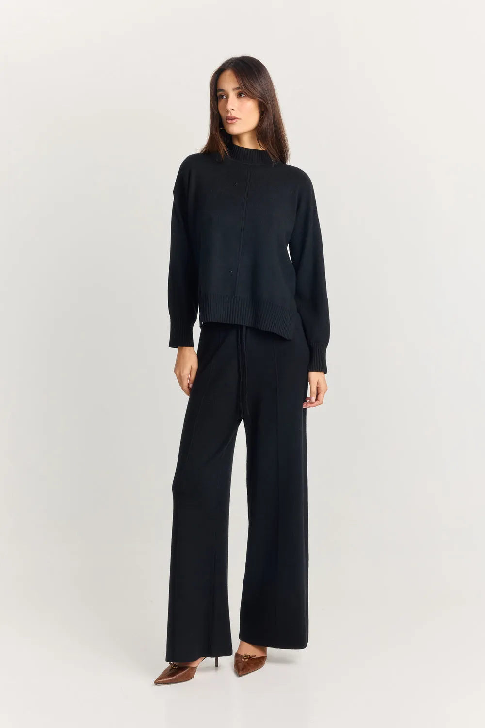 Maxine Knit Pant Black sold by Sasha Therese