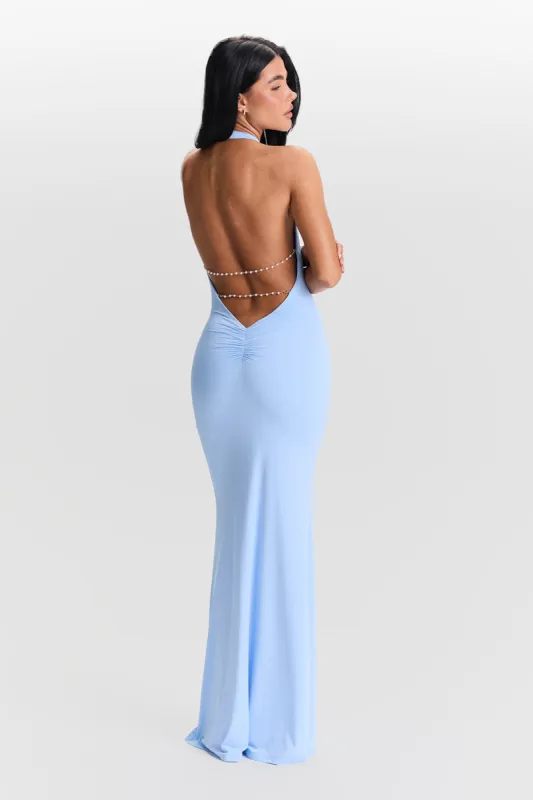 Harper Dress Blue made by Sasha Therese