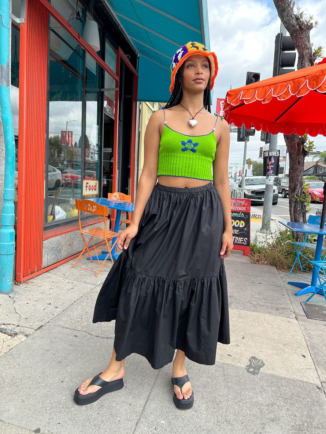 Cotton Poplin Maxi Skirt - Black sold by Lisa Says Gah product image thumbnail 3