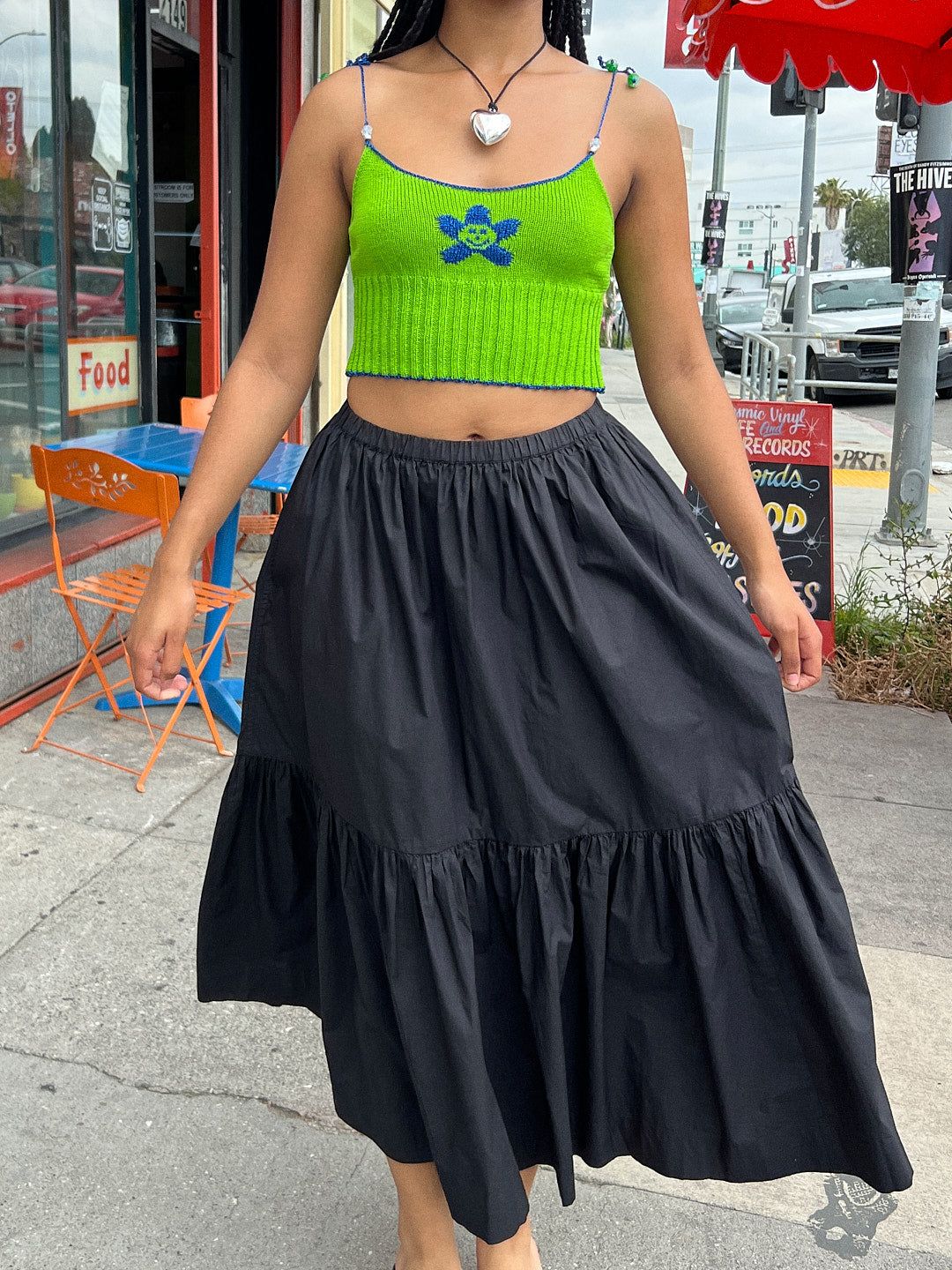 Cotton Poplin Maxi Skirt - Black sold by Lisa Says Gah product image thumbnail 2