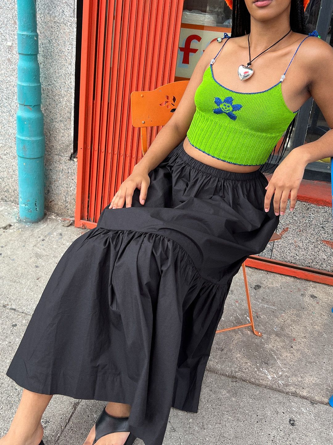 Cotton Poplin Maxi Skirt - Black sold by Lisa Says Gah product image thumbnail 5