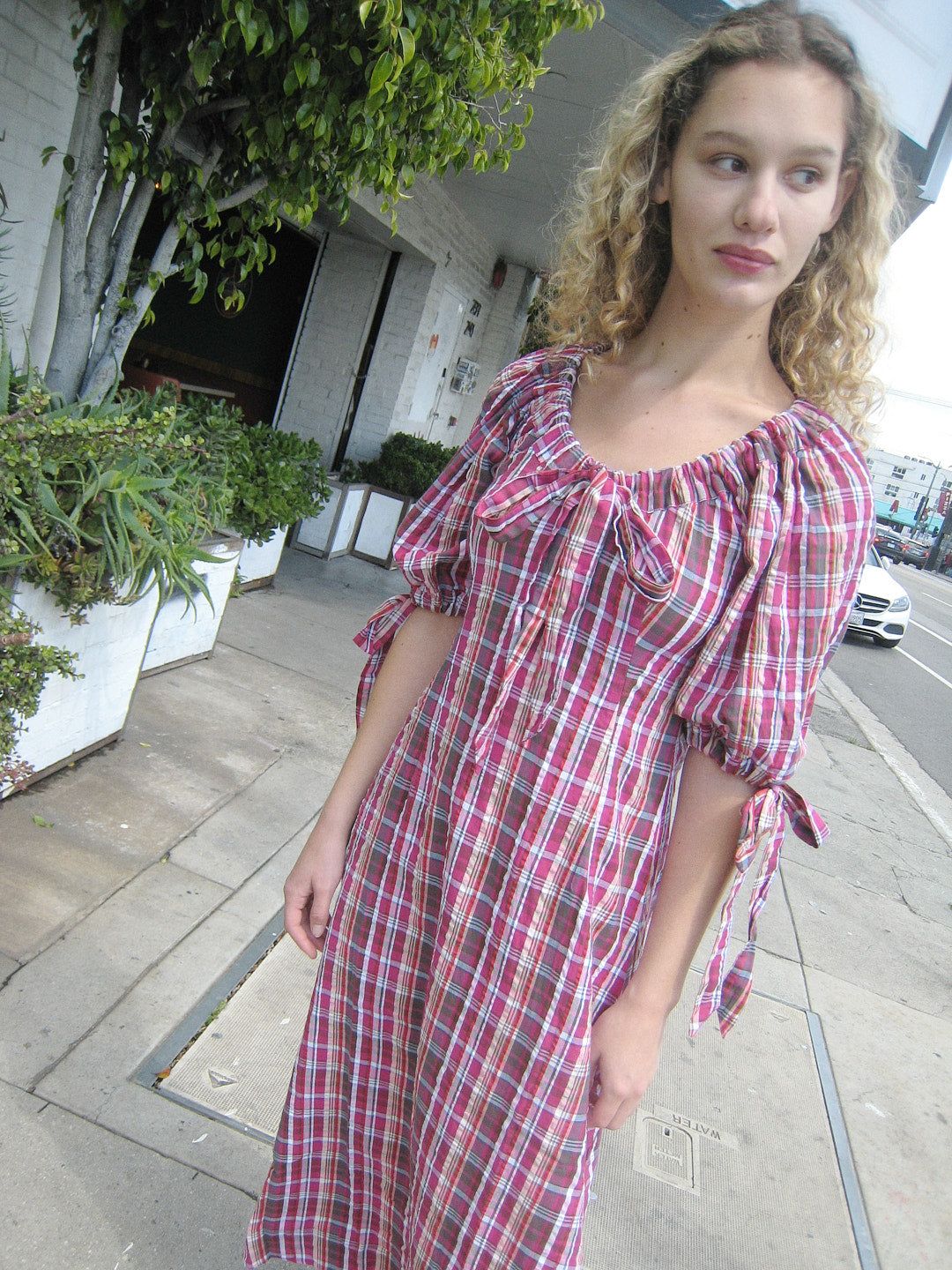 Cassandra Bow Midi - Raspberry sold by Lisa Says Gah product image thumbnail 2