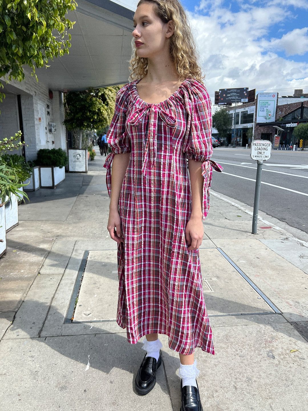 Cassandra Bow Midi - Raspberry sold by Lisa Says Gah product image thumbnail 8