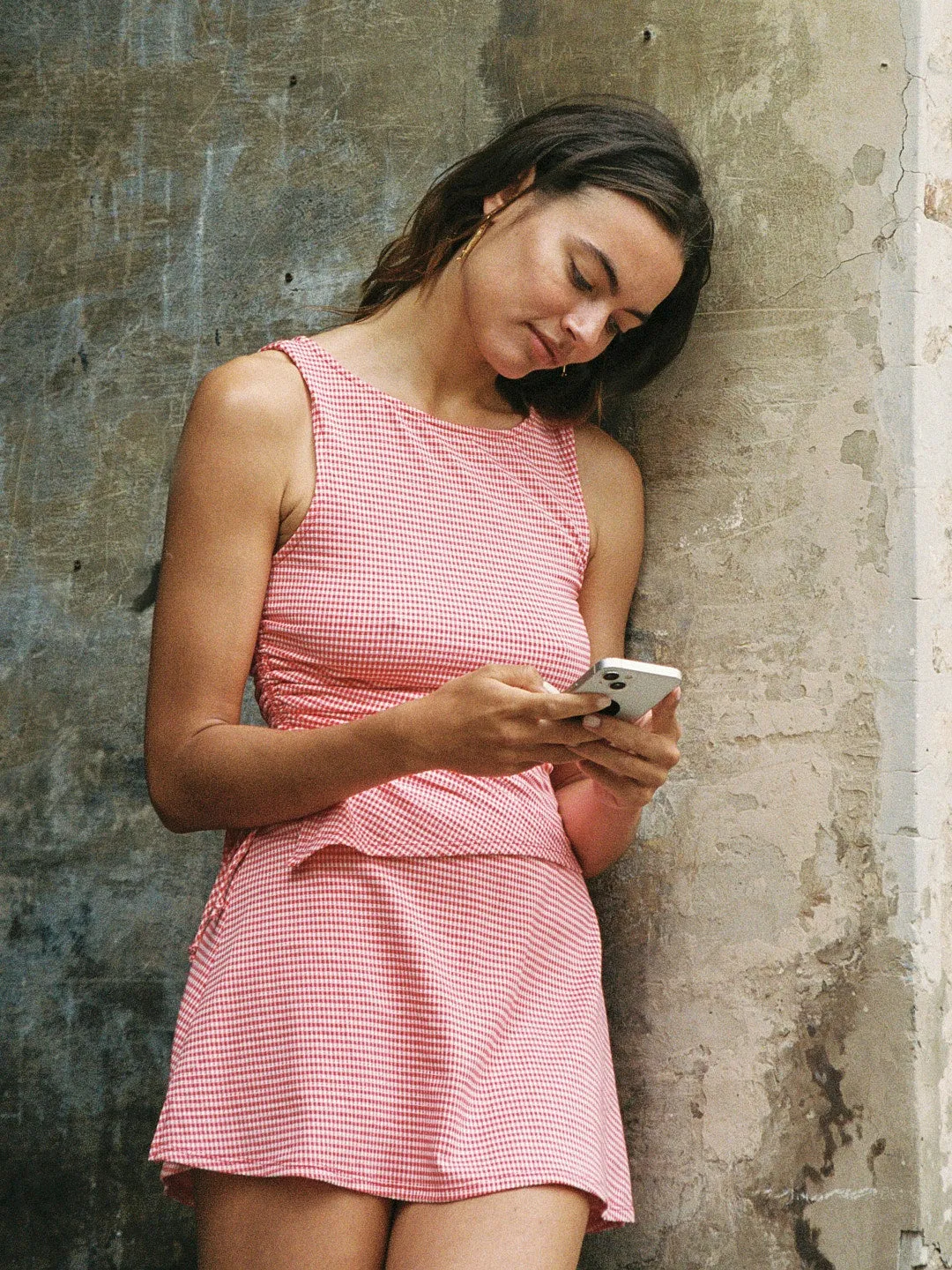 Darcy Skort - Pomodoro Gingham sold by Lisa Says Gah product image thumbnail 4