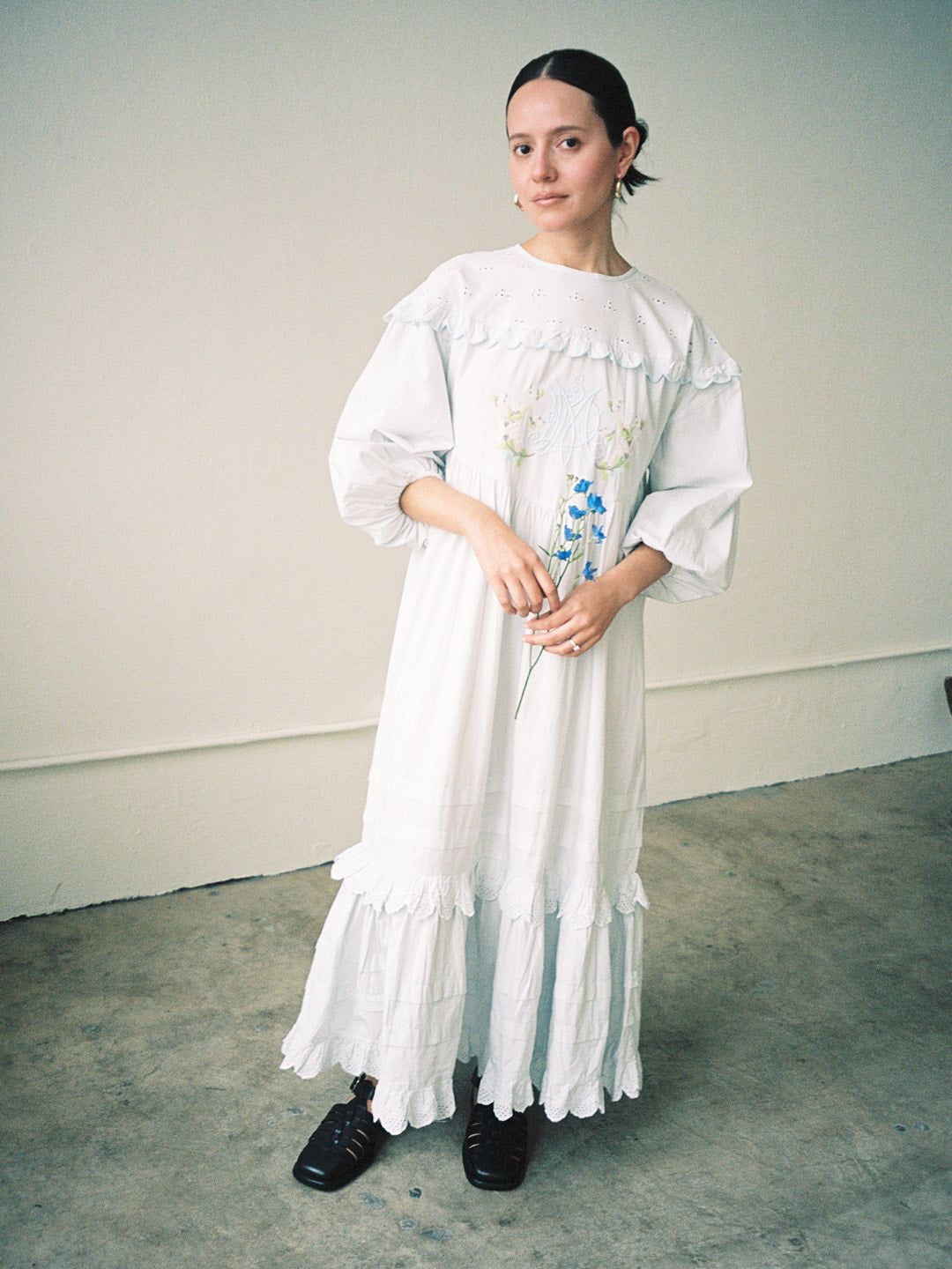 Miriam Broderie Midi - Blue sold by Lisa Says Gah product image thumbnail 4