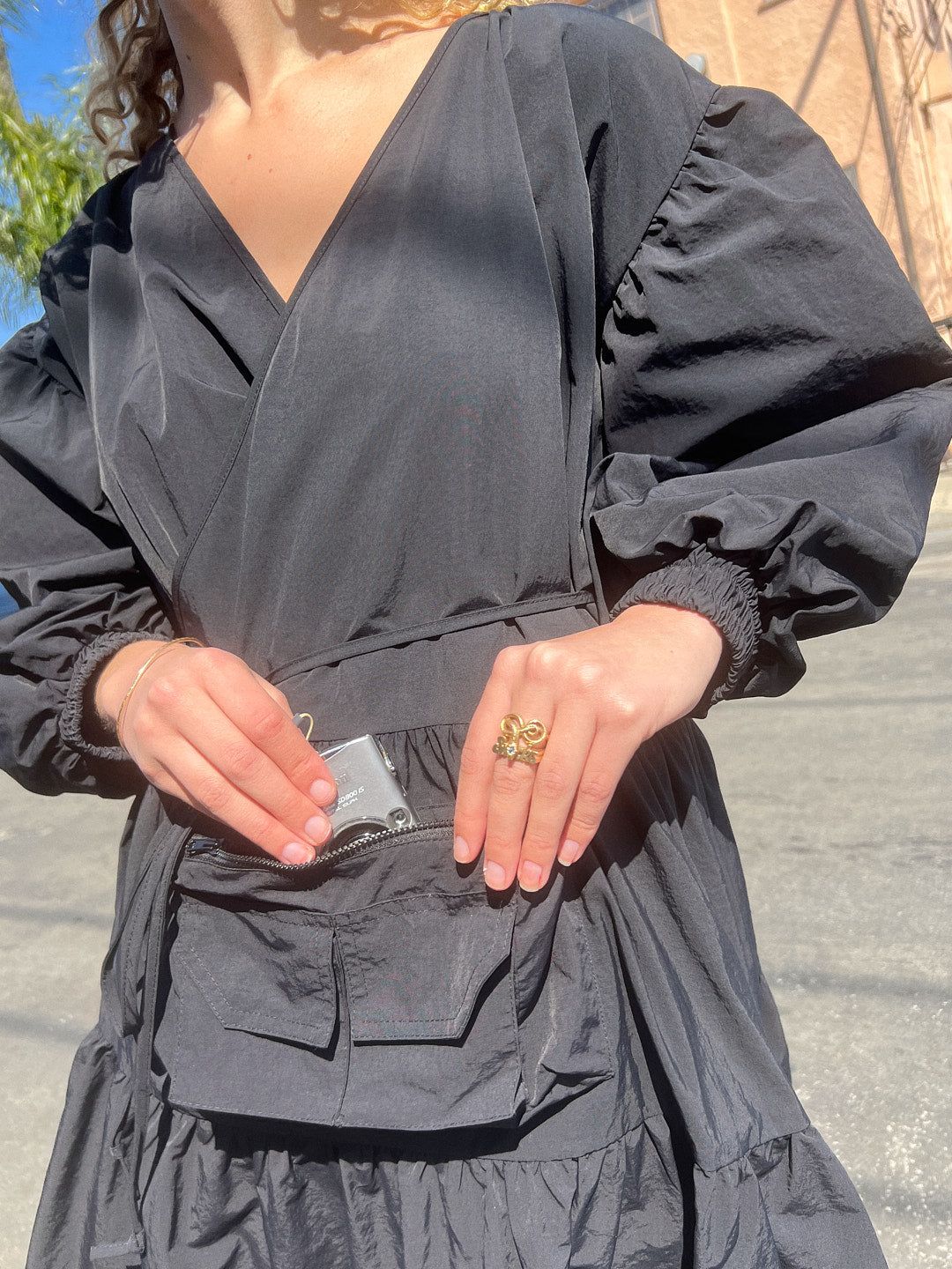 Utility Wrap Dress - Black sold by Lisa Says Gah product image thumbnail 2