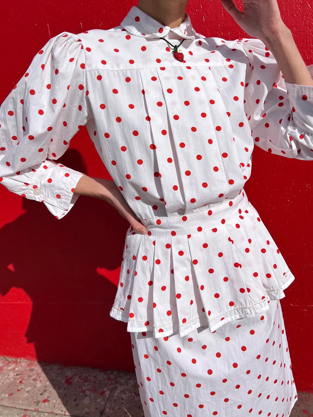 Rilke Dress - White Polka Dot sold by Lisa Says Gah product image thumbnail 4