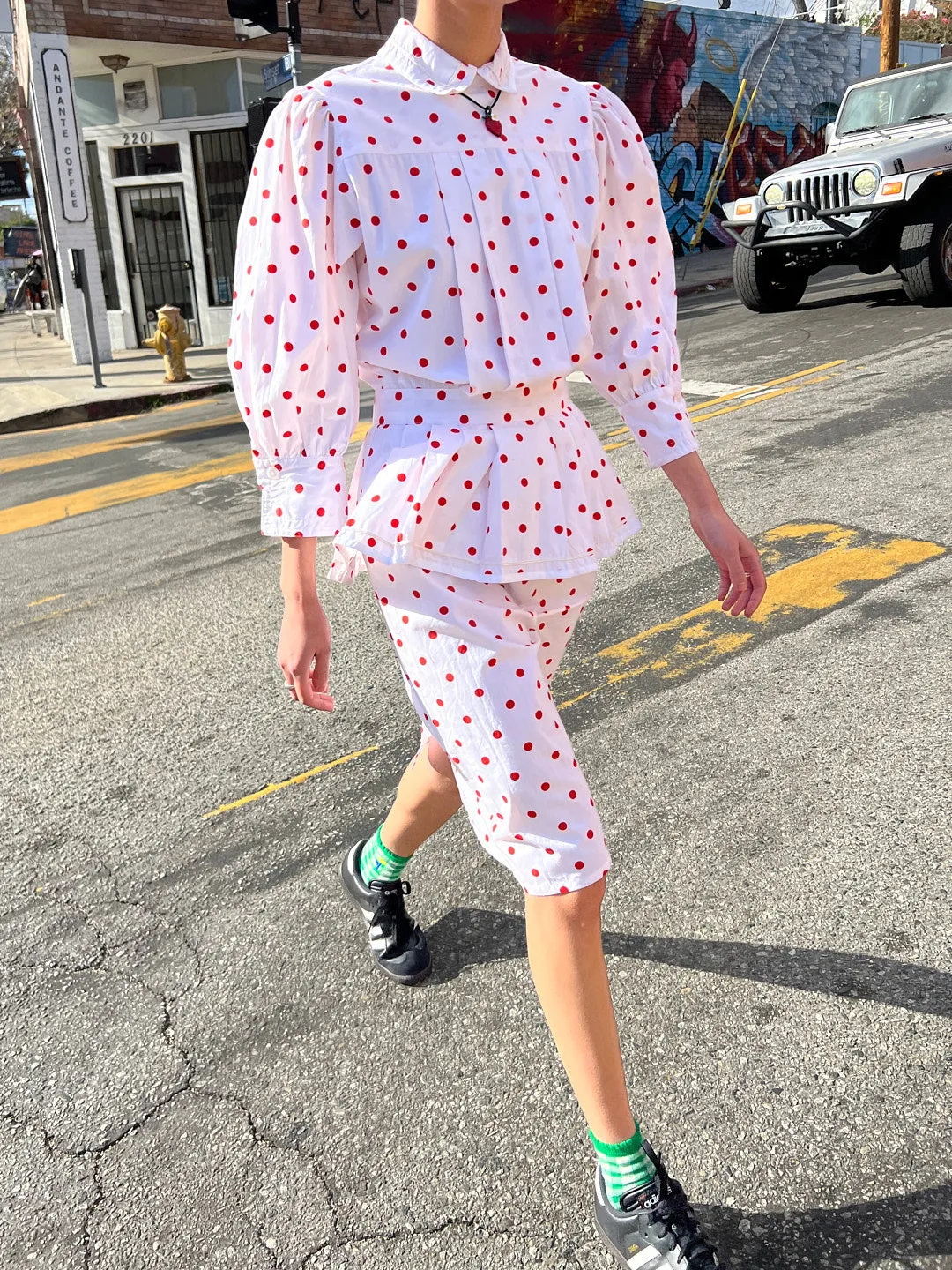 Rilke Dress - White Polka Dot sold by Lisa Says Gah product image thumbnail 2