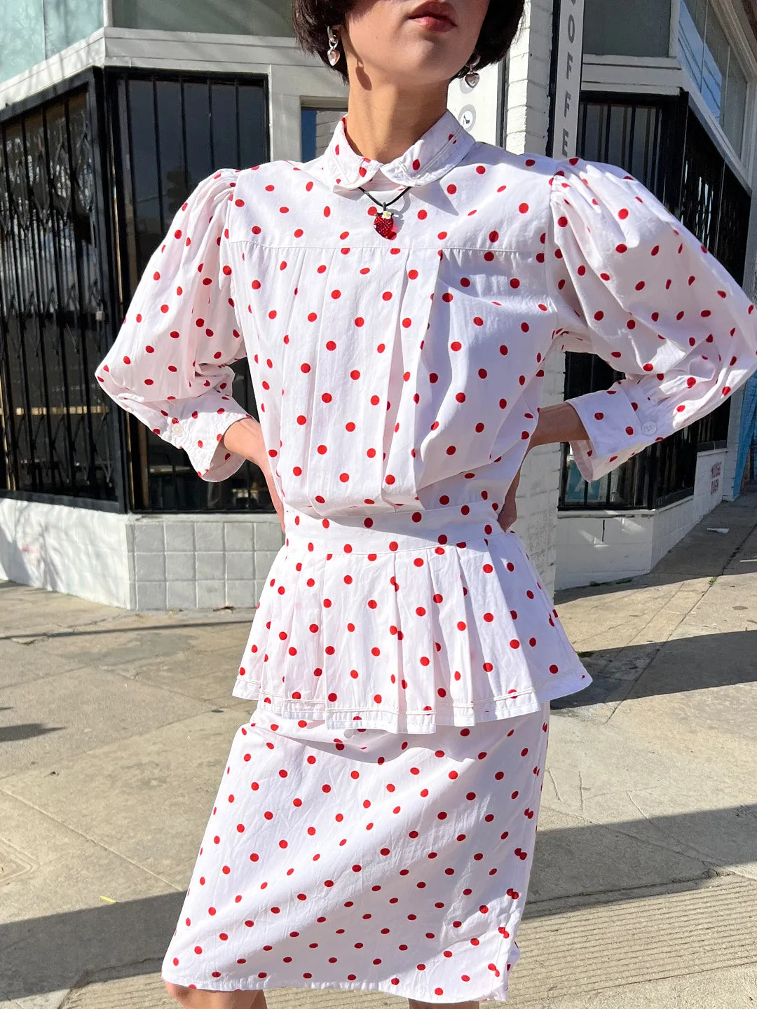 Rilke Dress - White Polka Dot sold by Lisa Says Gah product image thumbnail 5