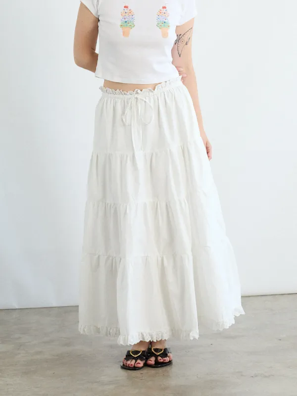 Myrrh Skirt - White sold by Lisa Says Gah