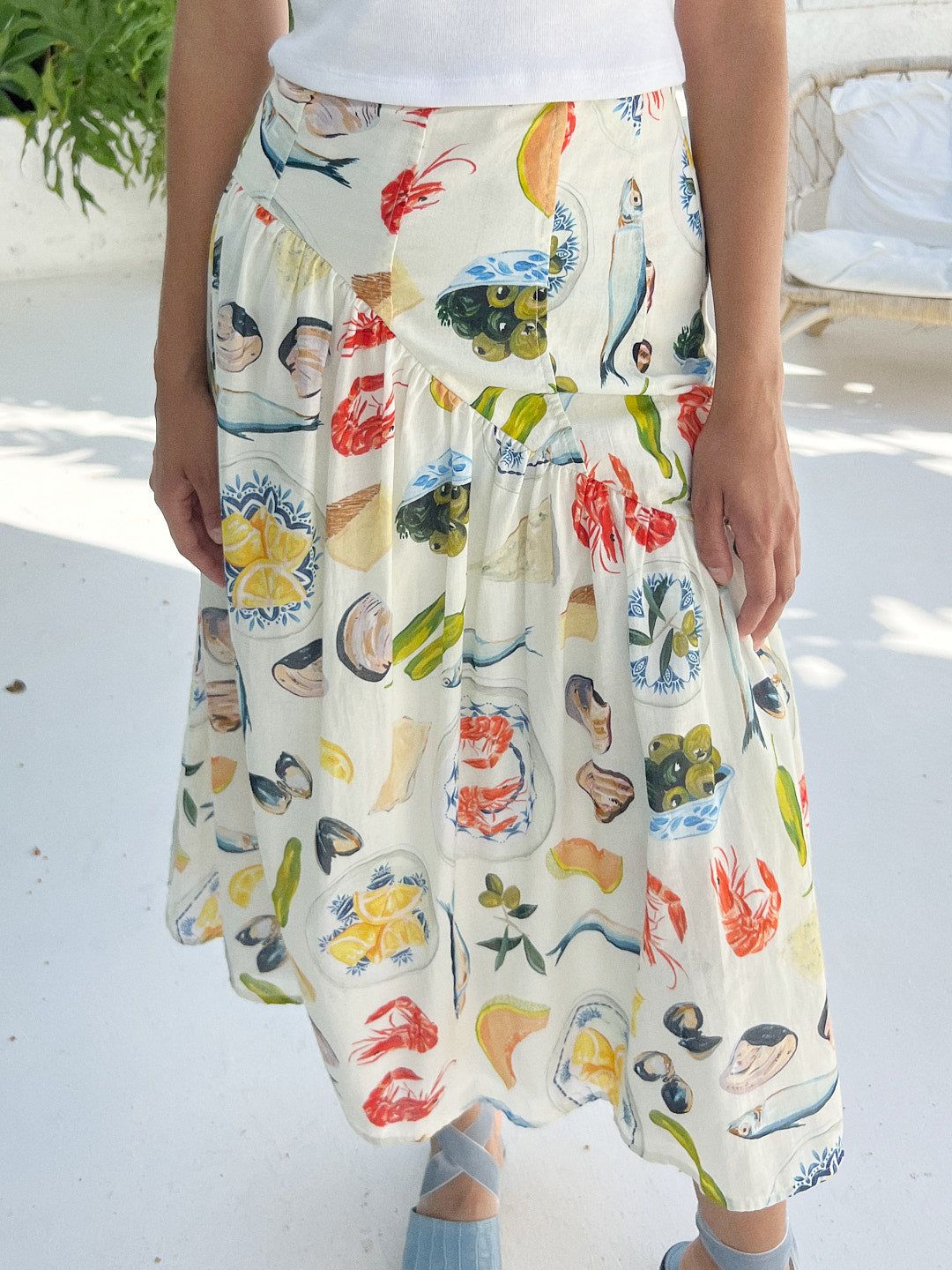 Maeve Midi Skirt - Tapas Ivory sold by Lisa Says Gah product image thumbnail 5