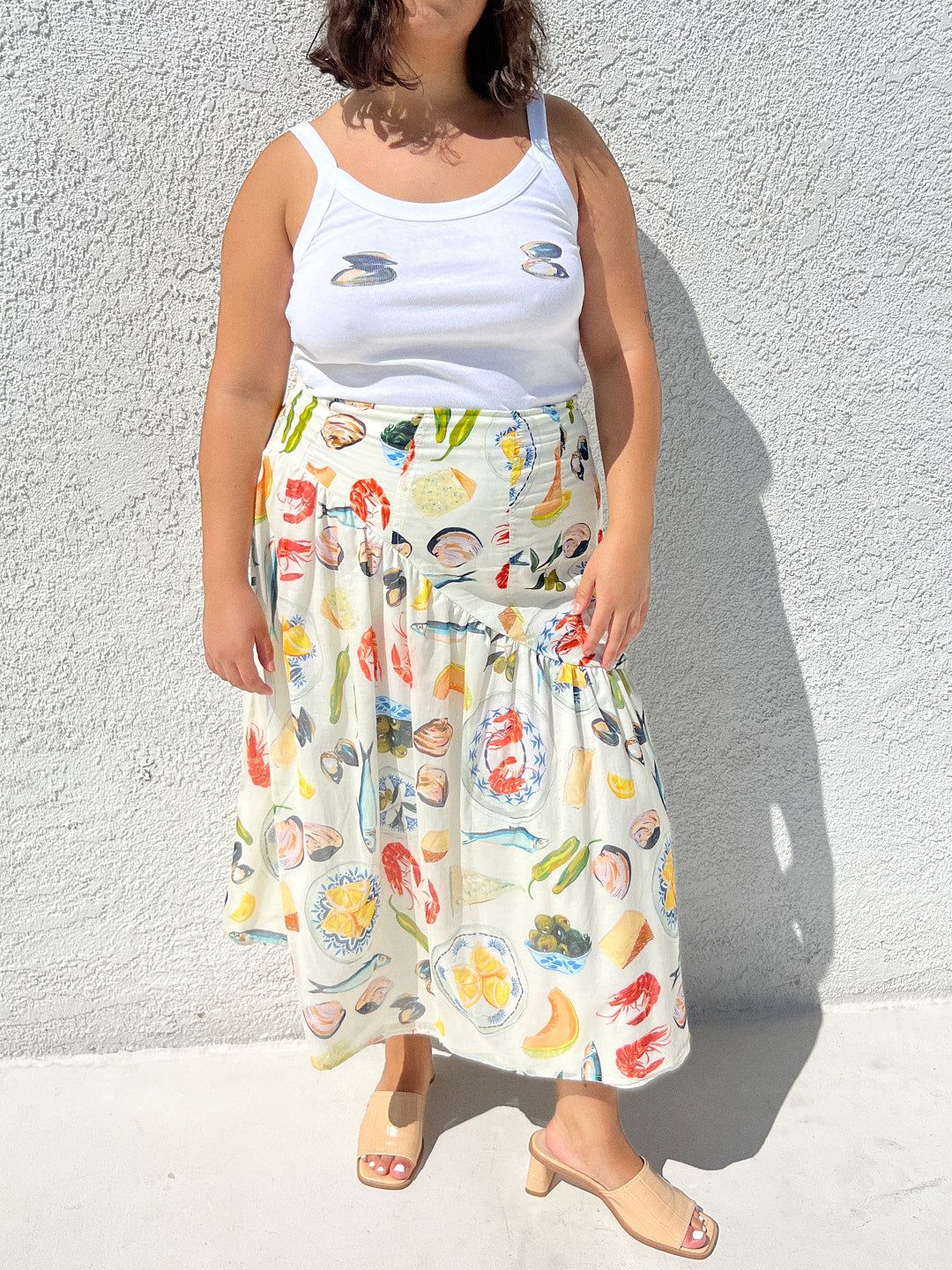 Maeve Midi Skirt - Tapas Ivory sold by Lisa Says Gah product image thumbnail 3