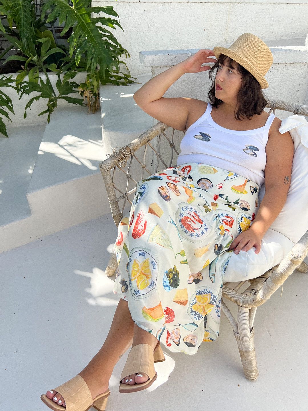 Maeve Midi Skirt - Tapas Ivory sold by Lisa Says Gah product image thumbnail 4