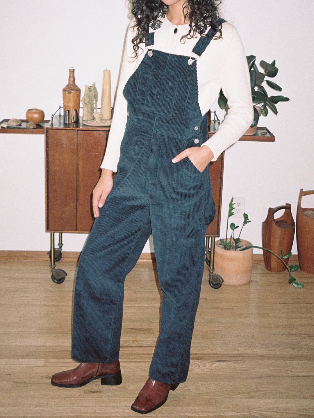 Lucy Overall - Navy Corduroy sold by Lisa Says Gah product image thumbnail 2
