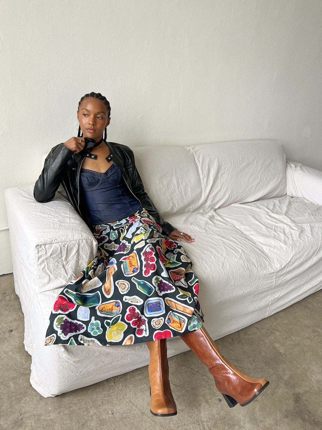 Maeve Midi Skirt - Italian Summer Black sold by Lisa Says Gah product image thumbnail 3