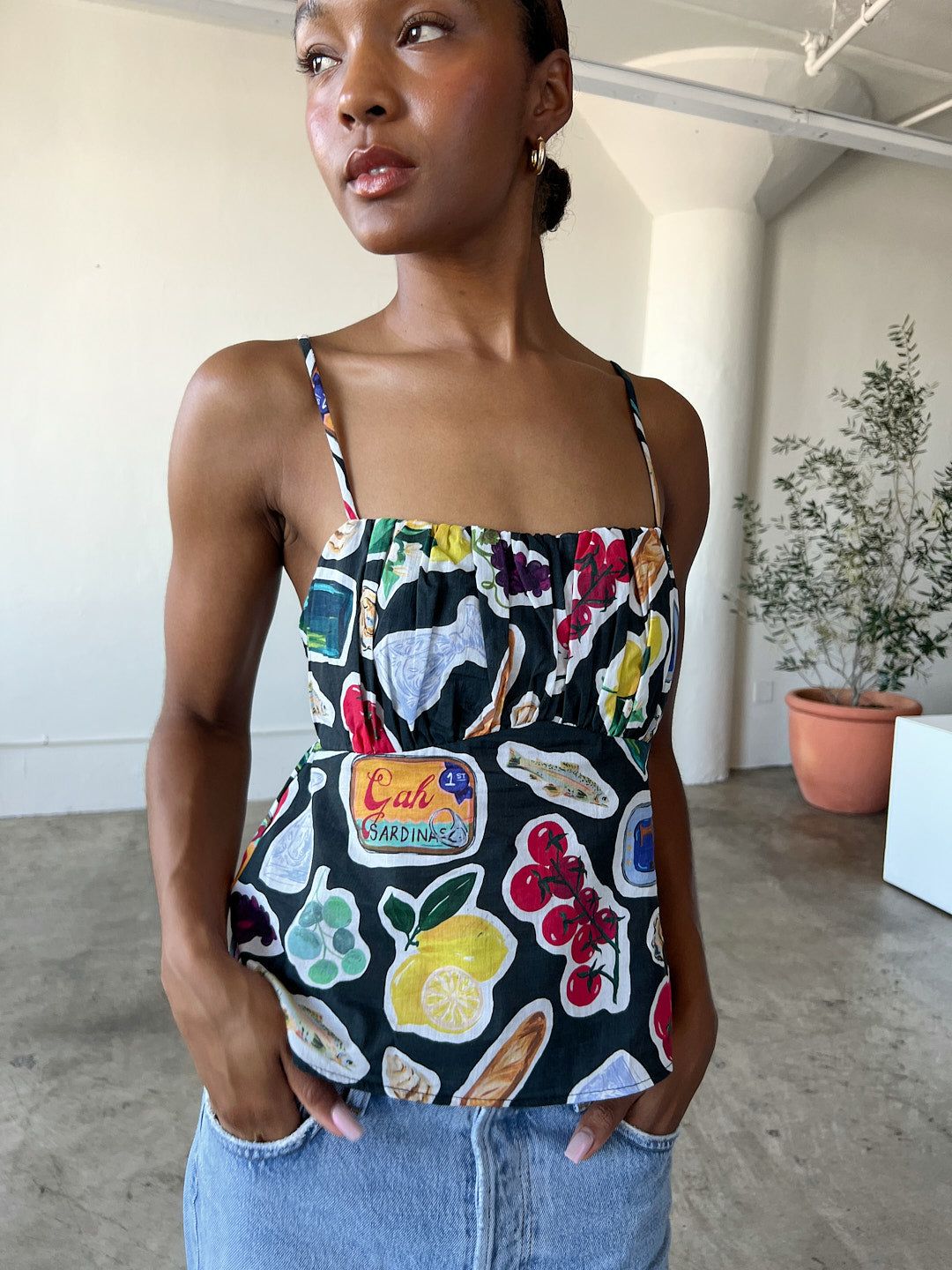 Cleo Cami - Italian Summer Black sold by Lisa Says Gah product image thumbnail 5