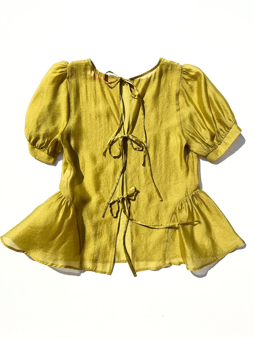 Petra Blouse - Chartreuse sold by Lisa Says Gah