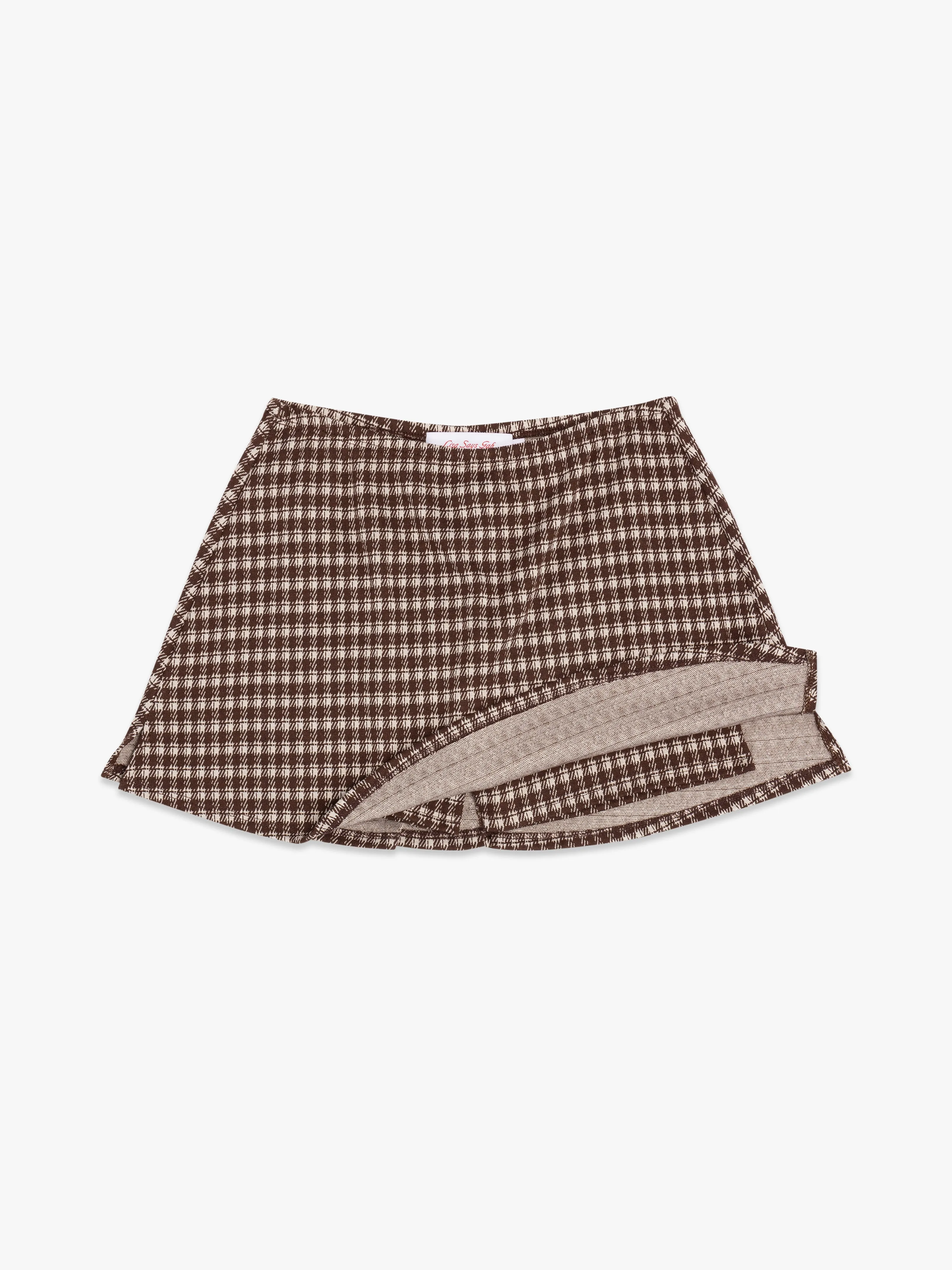 Darcy Skort - Cocoa Plaid sold by Lisa Says Gah product image thumbnail 2