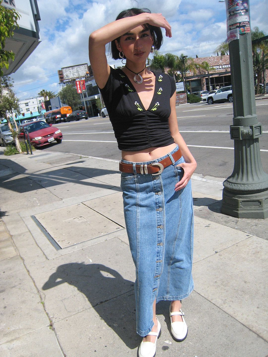 Scarlett Top - Black Chamomile sold by Lisa Says Gah product image thumbnail 4