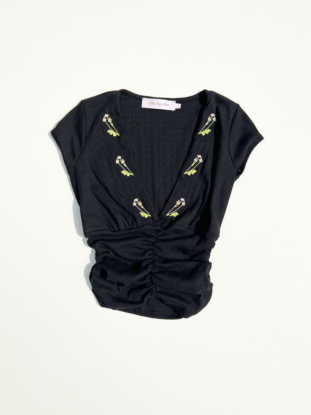 Scarlett Top - Black Chamomile sold by Lisa Says Gah product image thumbnail 9