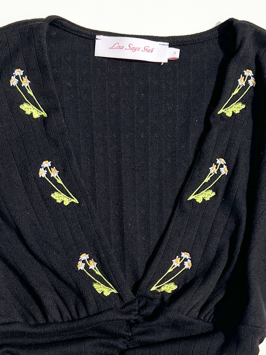 Scarlett Top - Black Chamomile sold by Lisa Says Gah product image thumbnail 7