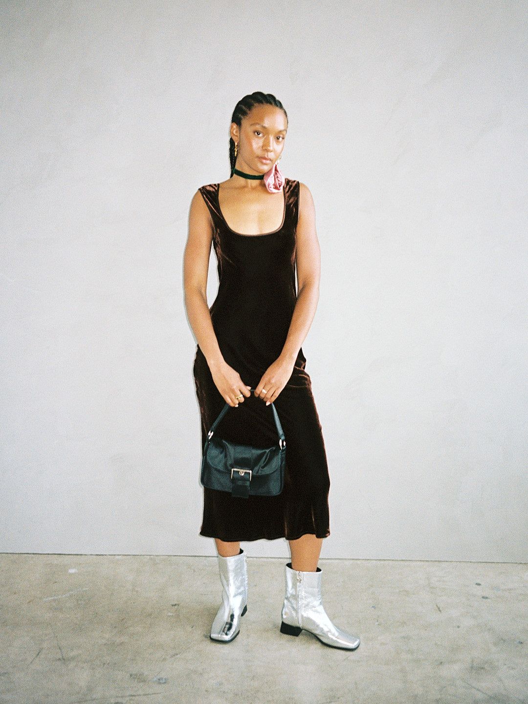 Sienna Dress - Brown Velvet sold by Lisa Says Gah product image thumbnail 2