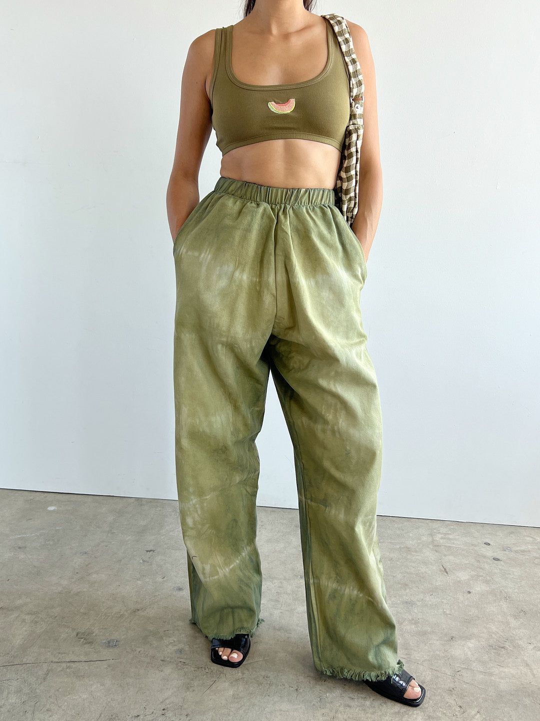 Baggy Pant - Green sold by Lisa Says Gah