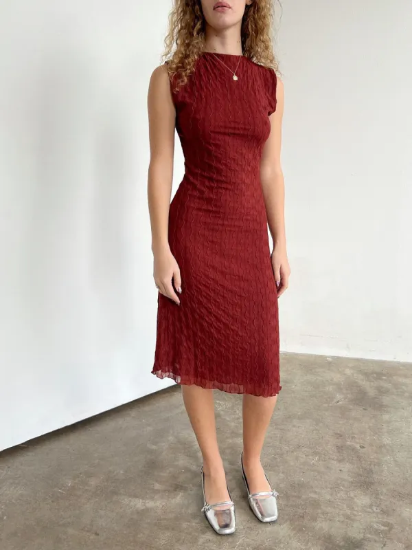 Ross Midi Dress - Rio Red made by Lisa Says Gah