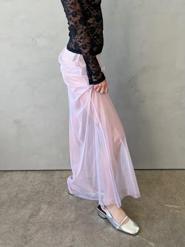 Pivot Maxi Skirt - Pale Lilac sold by Lisa Says Gah