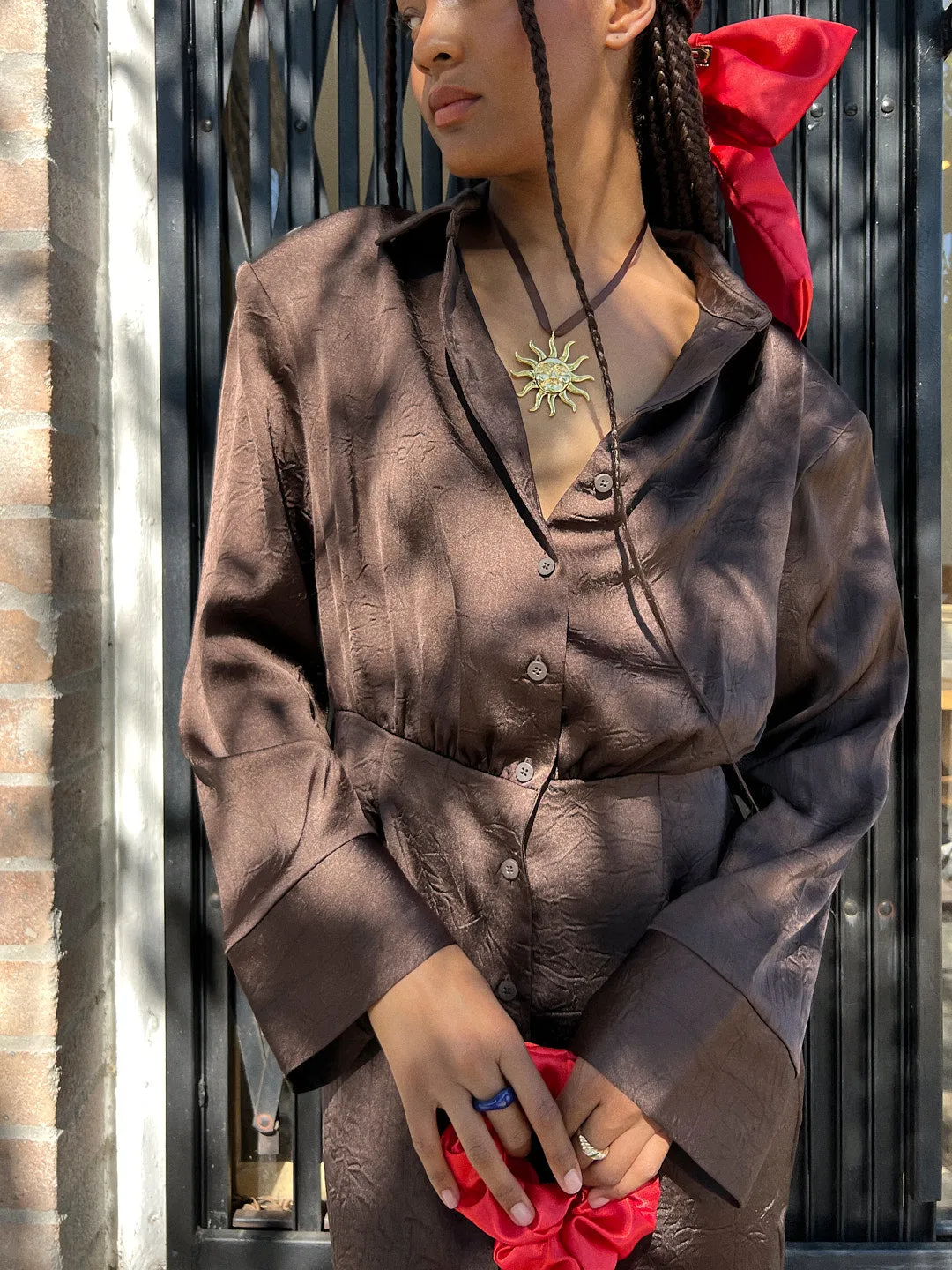 Polish Shirt Dress - Dark Oak sold by Lisa Says Gah product image thumbnail 4