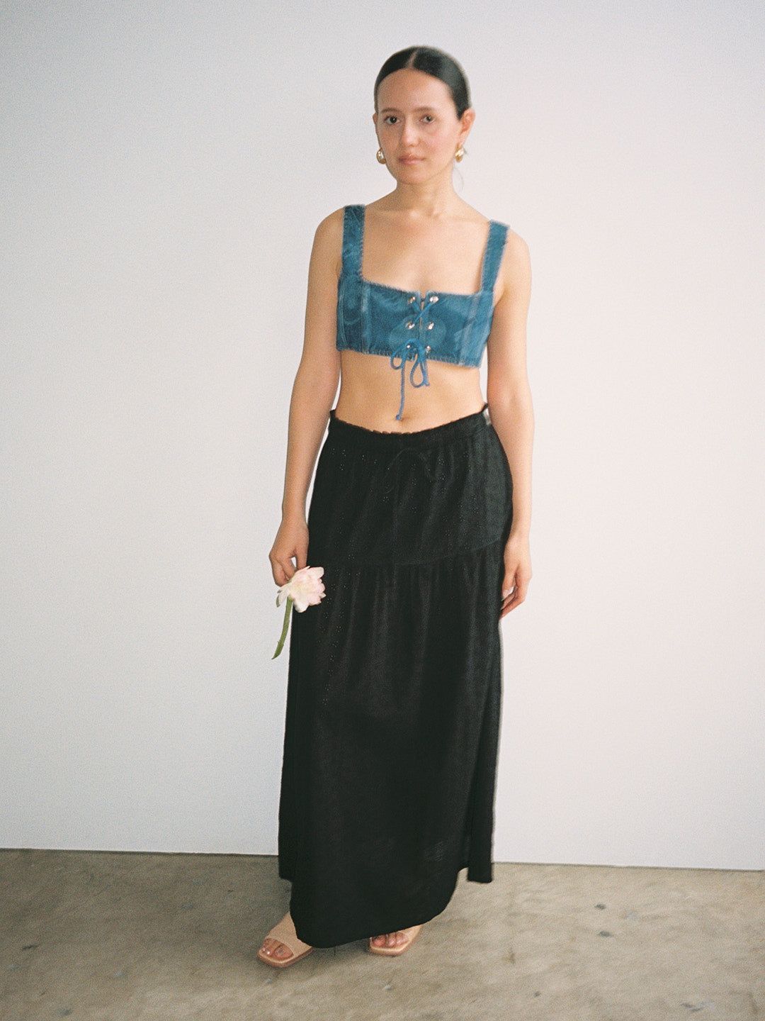 Avalon Midi Skirt - Black Eyelet sold by Lisa Says Gah product image thumbnail 7