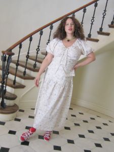 Penny Midi Skirt - Museo Bianco sold by Lisa Says Gah