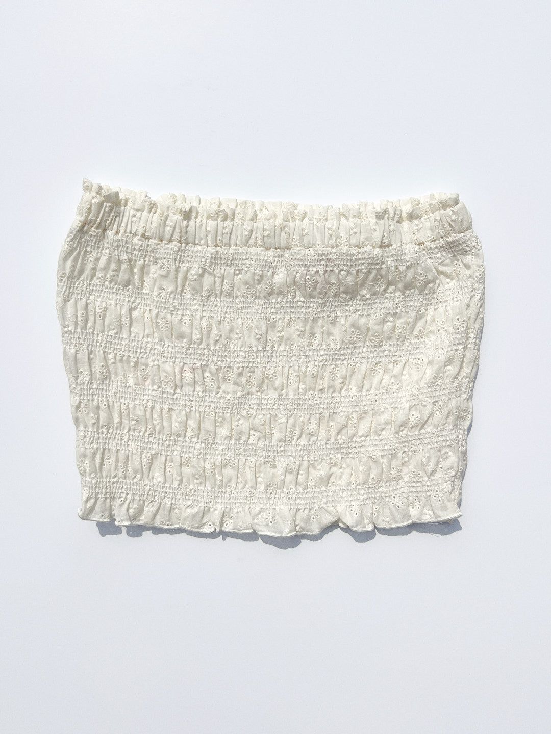 Greer Smocked Top - Milk Eyelet sold by Lisa Says Gah product image thumbnail 3