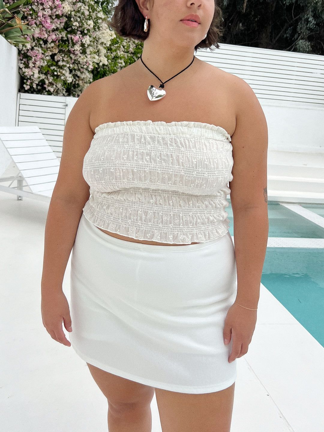 Greer Smocked Top - Milk Eyelet sold by Lisa Says Gah product image thumbnail 2