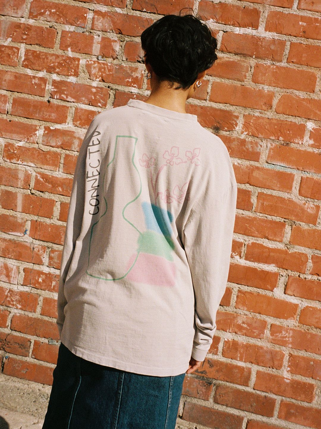 Arty Vase Long Sleeve - Off Grey sold by Lisa Says Gah product image thumbnail 5