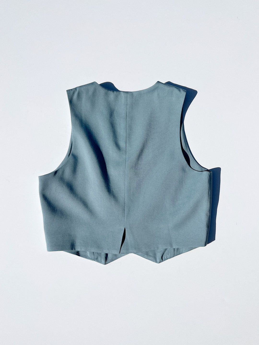 Twill Crop Vest - Sky sold by Lisa Says Gah product image thumbnail 5