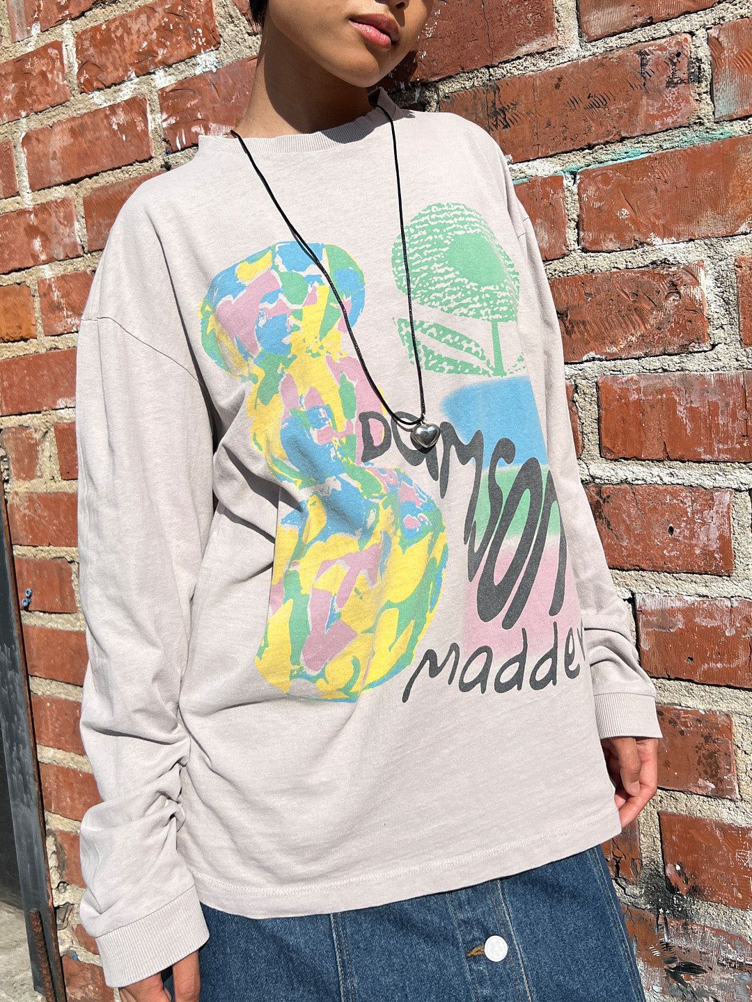 Arty Vase Long Sleeve - Off Grey sold by Lisa Says Gah product image thumbnail 2