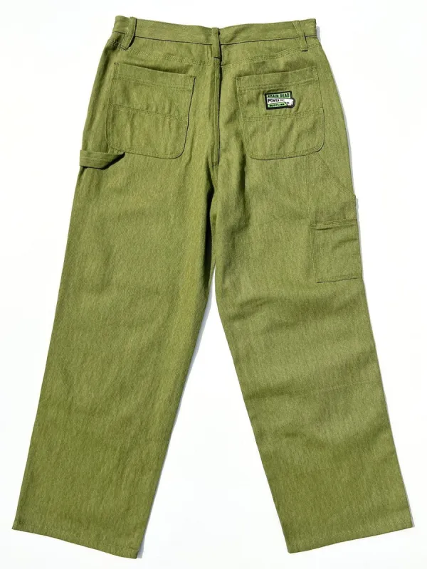 Double Knee Utility Pant - Olive sold by Lisa Says Gah
