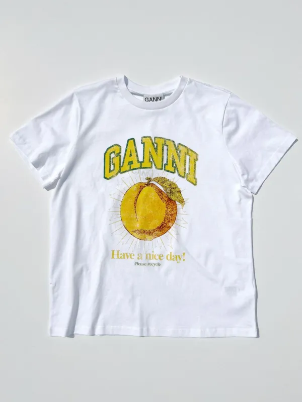 Basic Jersey Peach T-Shirt - Bright White sold by Lisa Says Gah