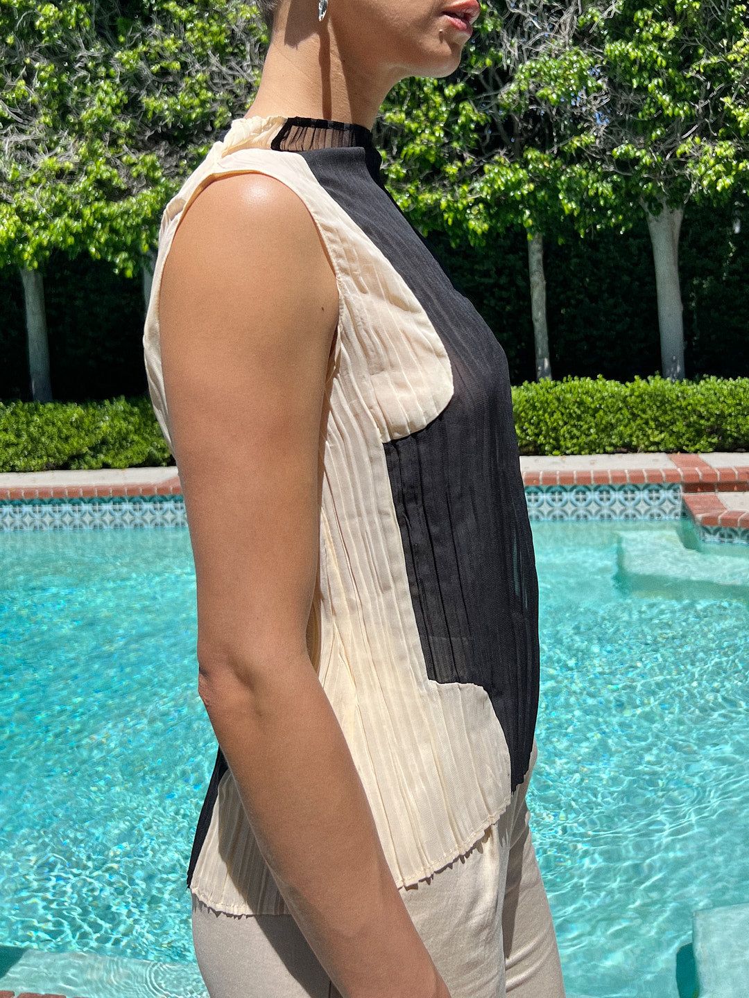 Mockneck Tank - Black/Cream sold by Lisa Says Gah product image thumbnail 5