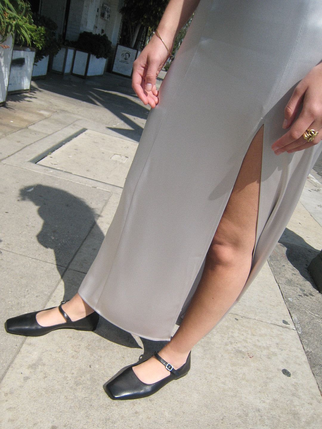 Flow Split Skirt - Silver sold by Lisa Says Gah product image thumbnail 2