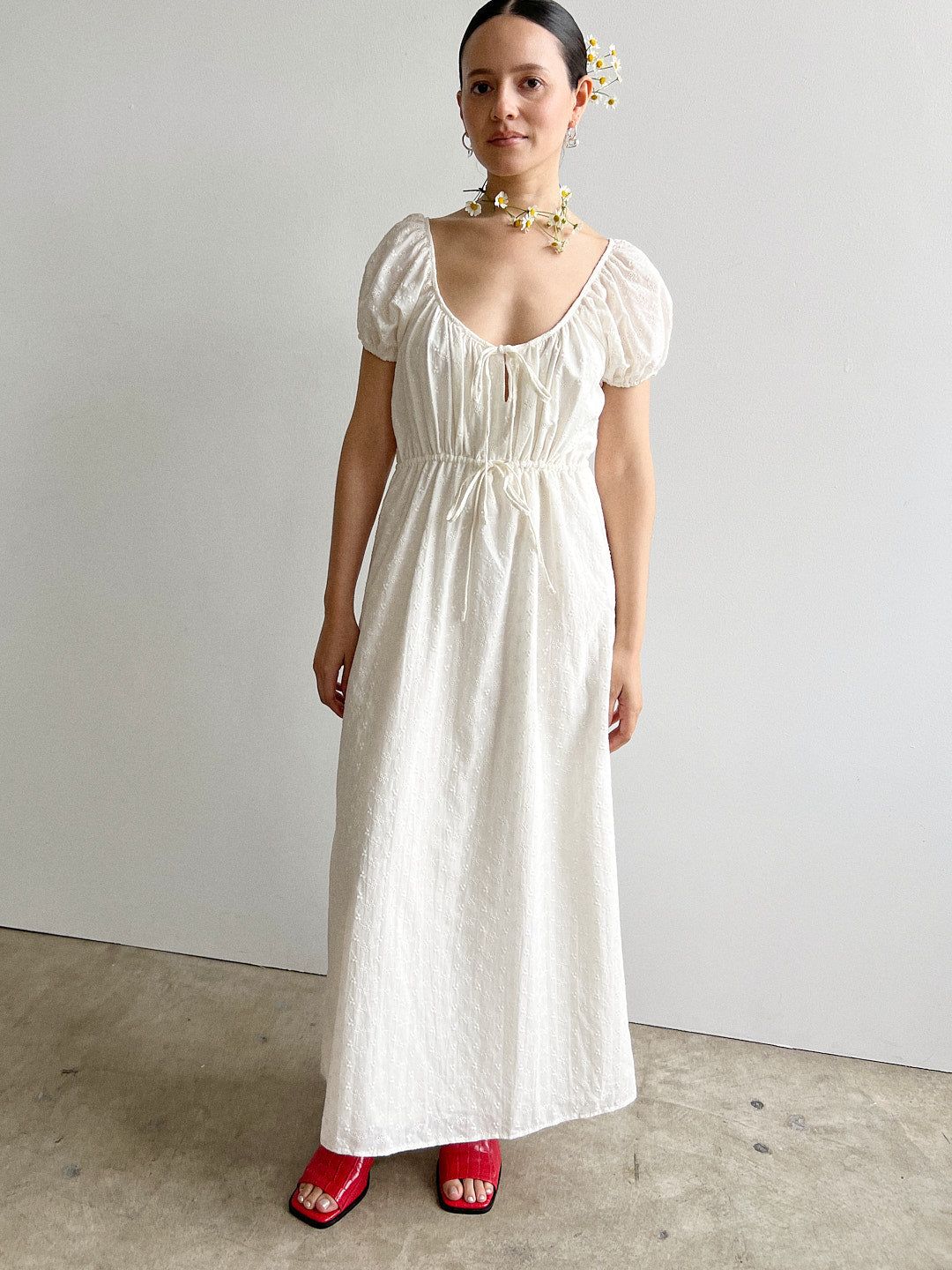 Lux Dress - Milk Eyelet sold by Lisa Says Gah product image thumbnail 5