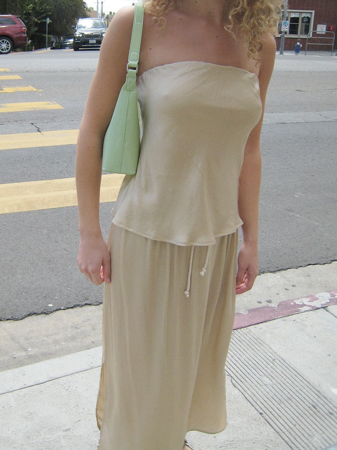 Silky Tube Top - Sand sold by Lisa Says Gah product image thumbnail 7