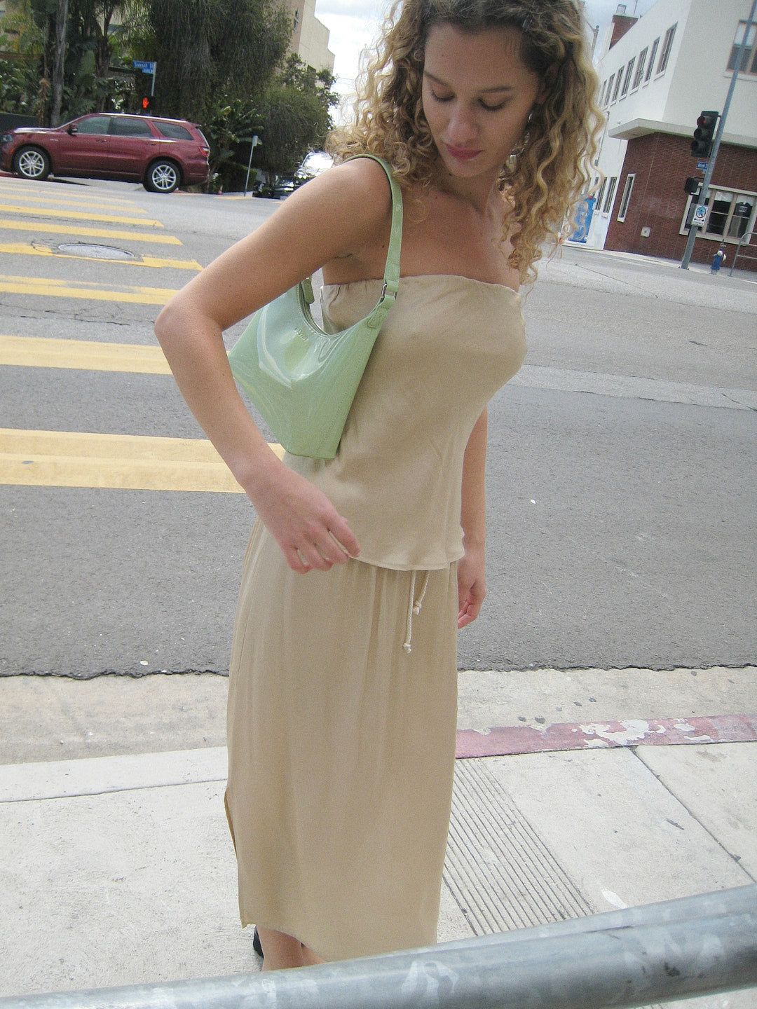 Silky Tube Top - Sand sold by Lisa Says Gah product image thumbnail 8