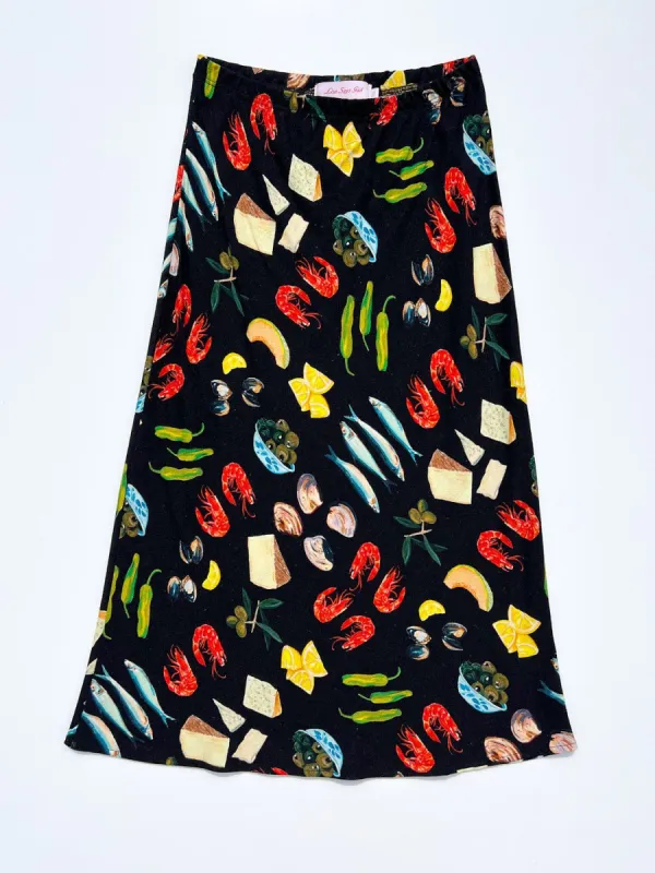 Sandy Midi Skirt - Tapas Black sold by Lisa Says Gah