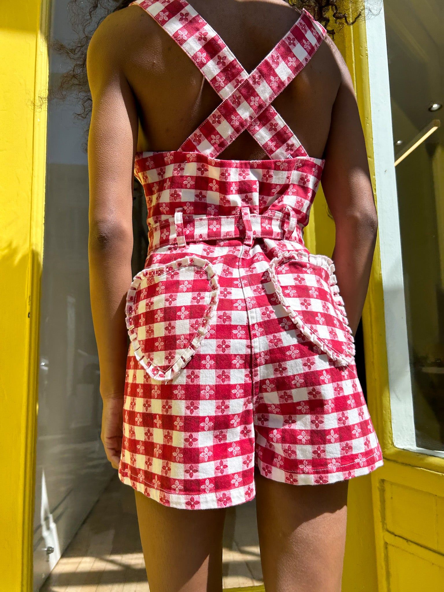 Daisy Romper - Red Tablecloth sold by Lisa Says Gah product image thumbnail 7
