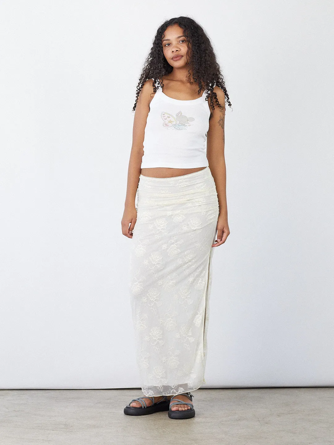 Dulce Skirt - Ivory sold by Lisa Says Gah product image thumbnail 3