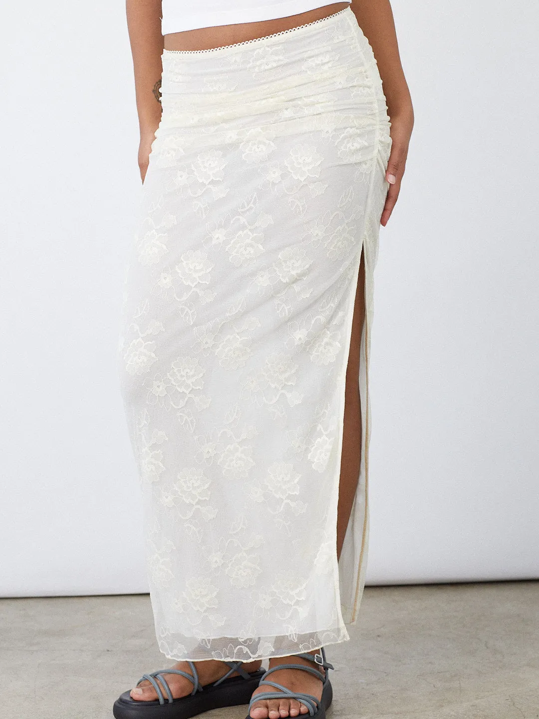 Dulce Skirt - Ivory sold by Lisa Says Gah